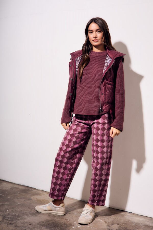 Chaleco Reversible Bordeaux