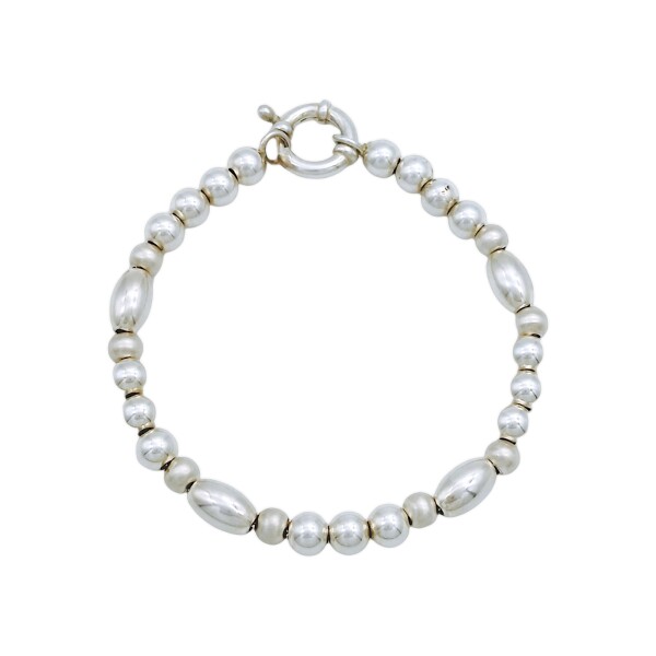 Pulsera Bolitas-Plata 925 esterlina-Sin piedra-PU3106 sinpiedra