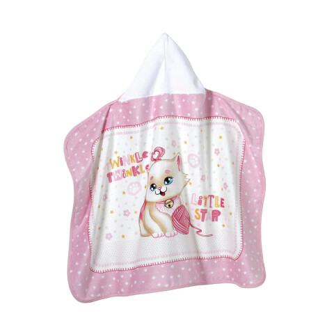 Toalla Con Capucha Bebé Döhler Velour 90 x 70 cm GATITA BABY