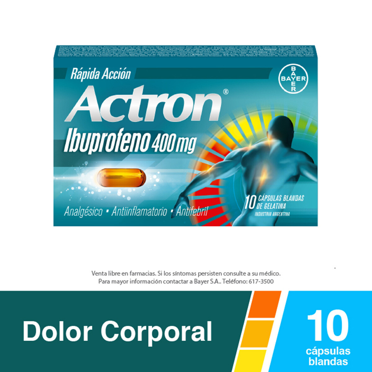 ACTRON 400 MG. CJ X 10 CÁPS. 