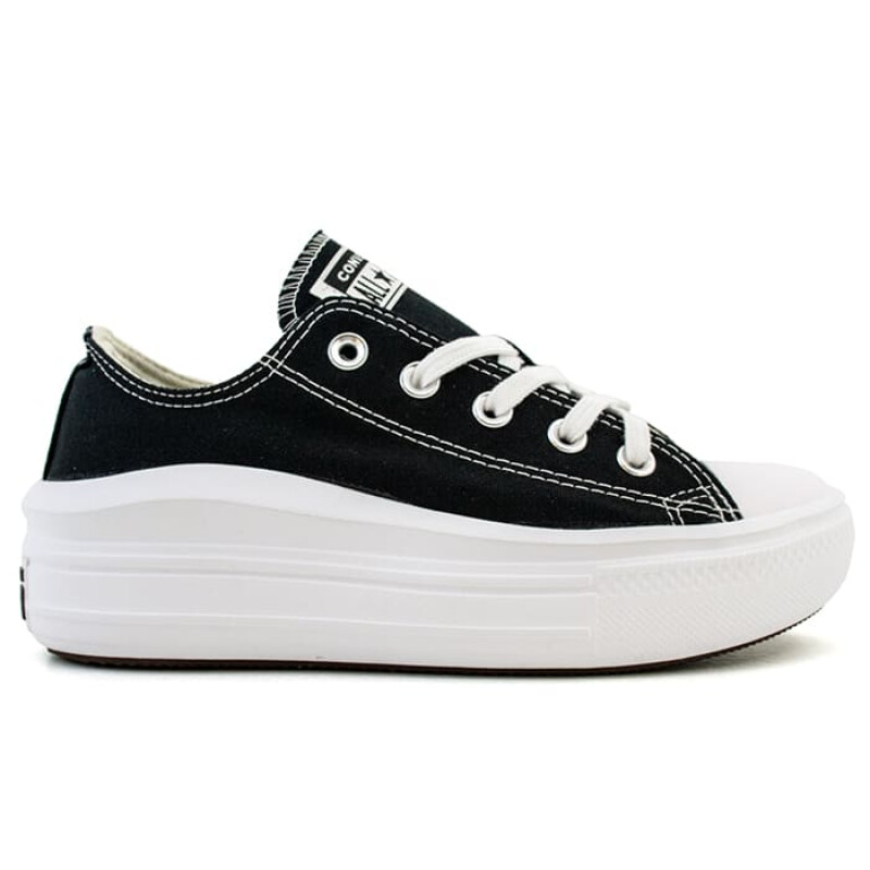 Championes Converse All Star Move Ox de Mujer - 571818C Negro-blanco