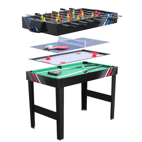 MESA MULTIJUEGO 4 EN 1 DE 114 X 60 X 84 POOL TEJO FUTBOLITO Y PING PONG MESA MULTIJUEGO 4 EN 1 DE 114 X 60 X 84 POOL TEJO FUTBOLITO Y PING PONG