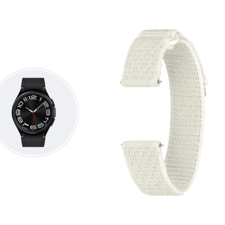 Correa Samsung Fabric Band Slim (S/M) para Galaxy Watch6 Beige
