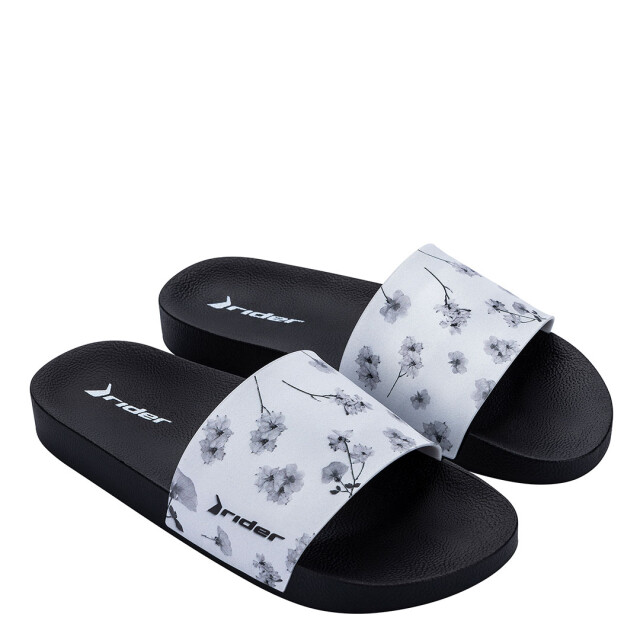 Sandalias de Mujer Rider Full 86 Negro - Blanco