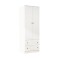 Ropero Americano PLUS 2 puertas + 2 Cajones - 100%MDF Blanco