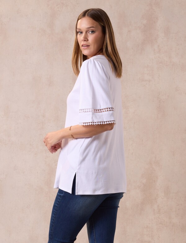 Remera Algodon BLANCO