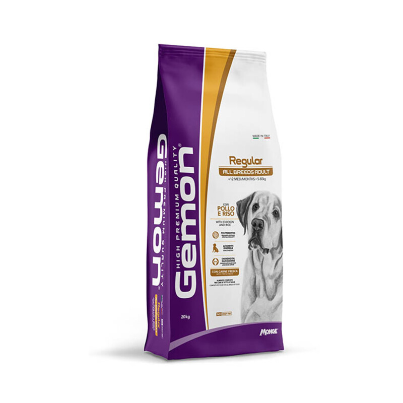 Gemon Regular Todas las Razas Adulto con Pollo y Arroz 20 kgs Gemon Regular Todas las Razas Adulto con Pollo y Arroz 20 kgs