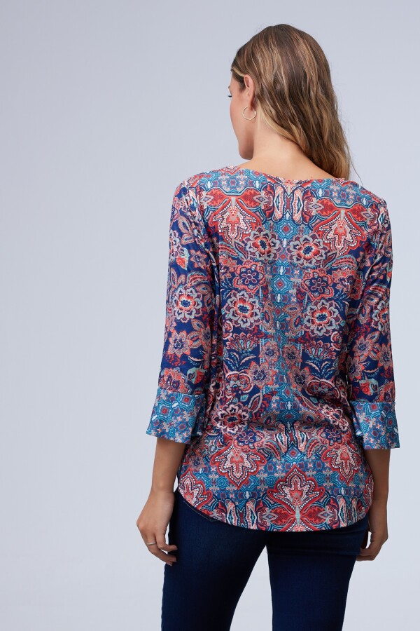 Blusa Print MULTI/AZUL