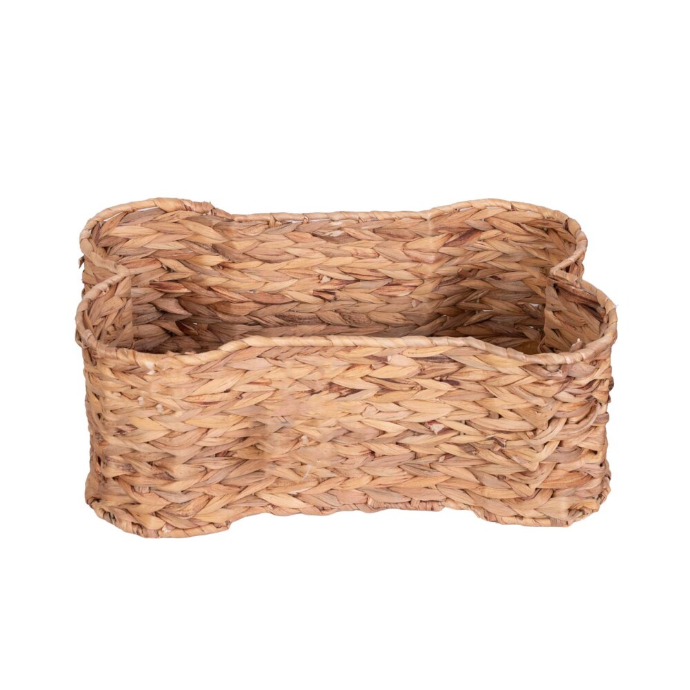 Cesto Mascotas Con Forma De Hueso Fibras naturales Natural beige De 
