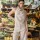 TOP HALTER LUREX Beige