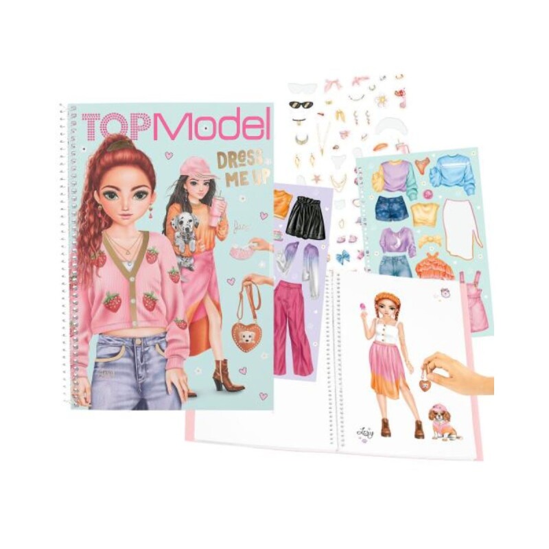 Libro con stickers Top Model - Dress me up Tamaño grande Libro Con Stickers Top Model - Dress Me Up Tamaño Grande