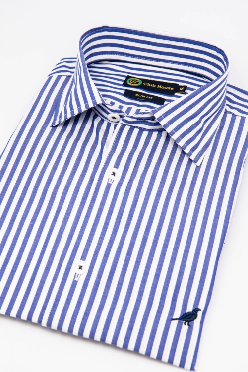 Camisa Short Collar Slim Fantasia- Pescara