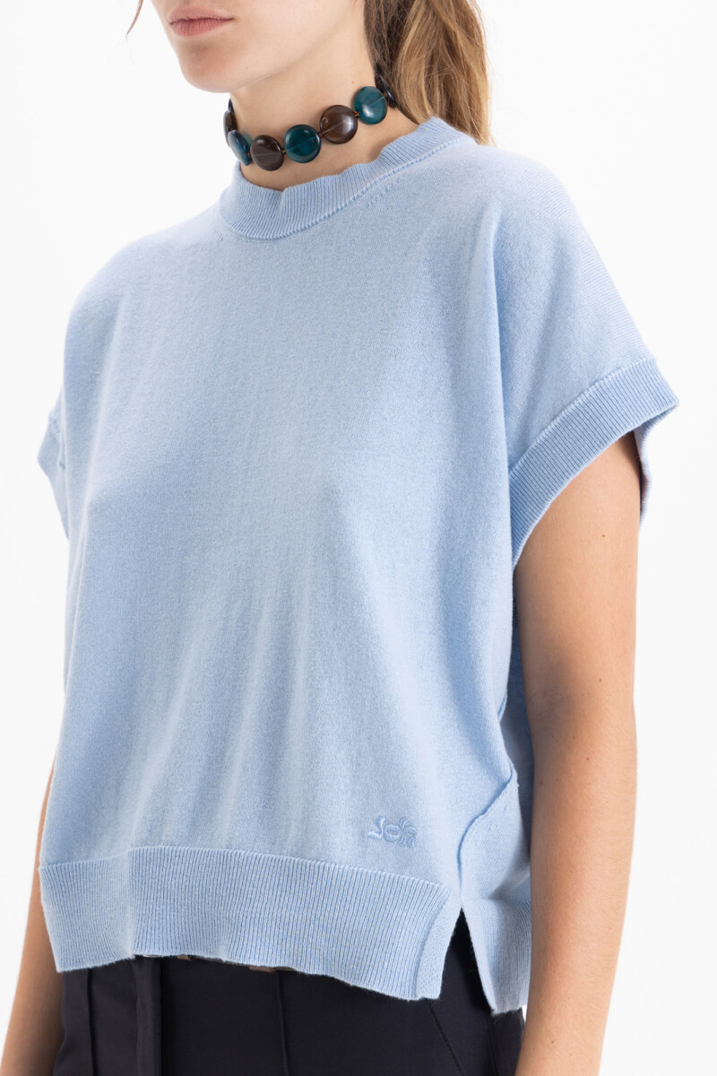 CHALECO CARRIE Celeste