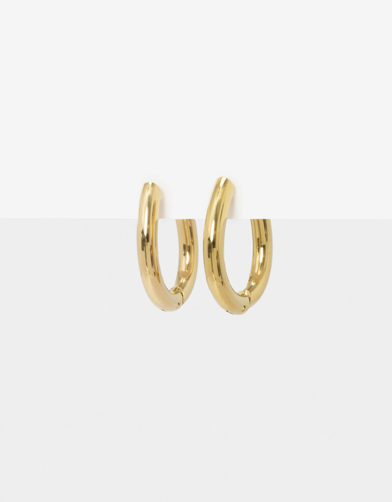Aros Argollas Metal Argollas De Acero - Dorado