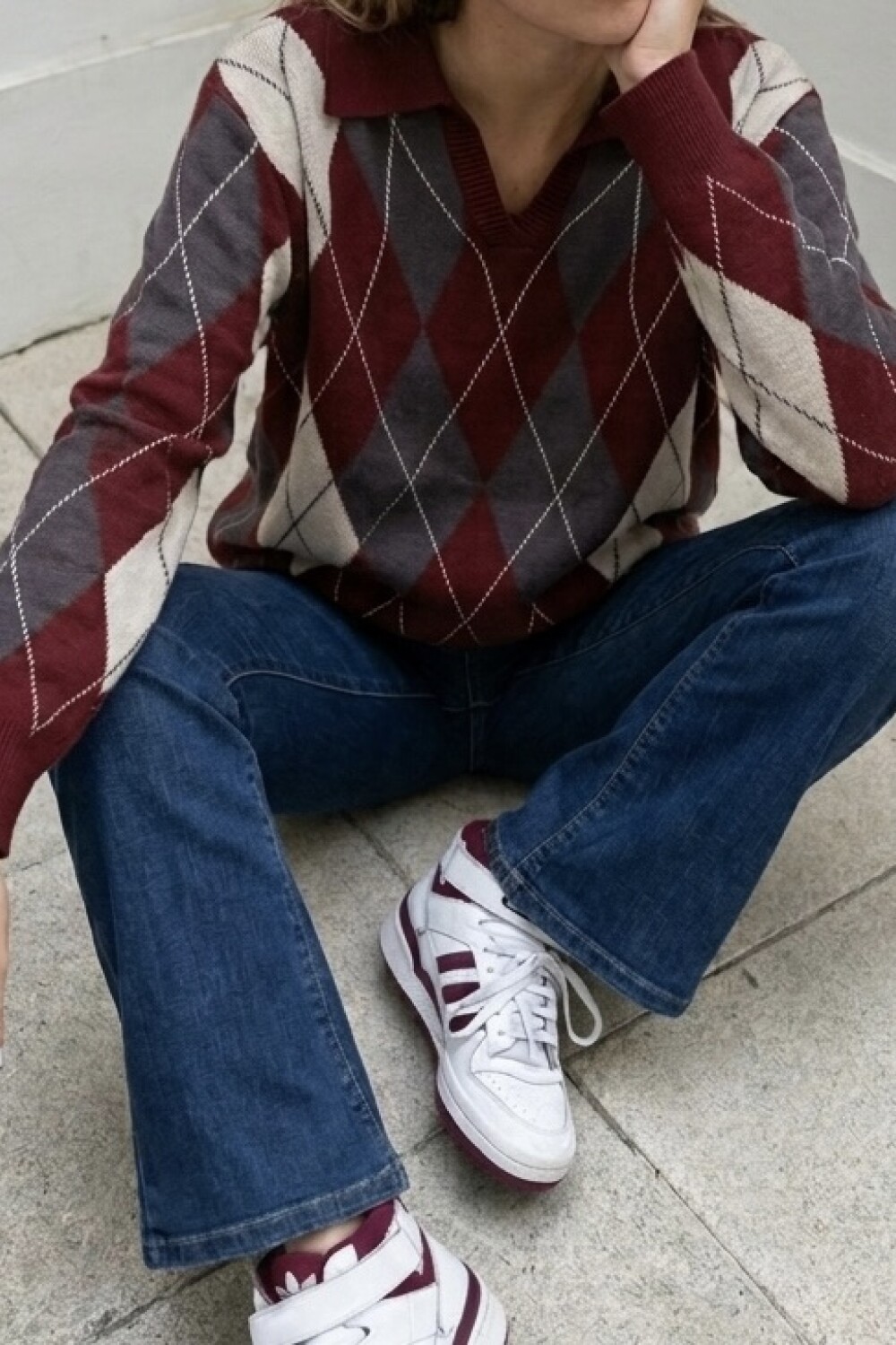 Sweater Shelby Bordó
