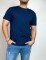 T-shirt lisa con logo bordado Tao Azul