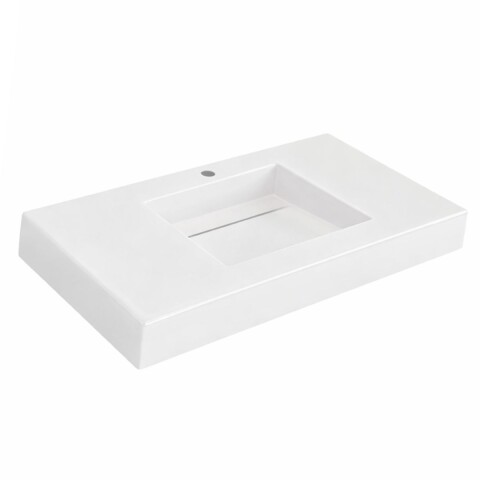 Bacha suspendida rectangular 80 cm c/mesa blanca Fabribam Bacha Suspendida Rectangular 80 Cm C/mesa Blanca Fabribam