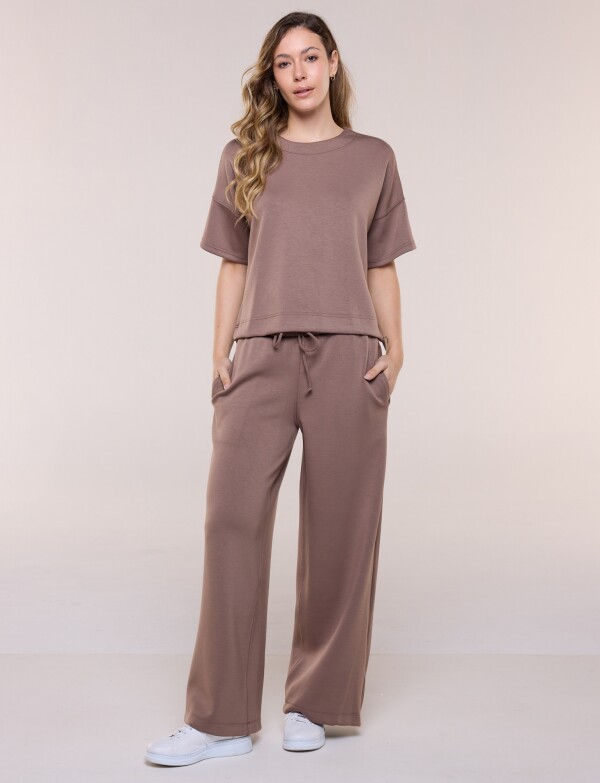 Set Comfy Buzo & Jogger MARRON