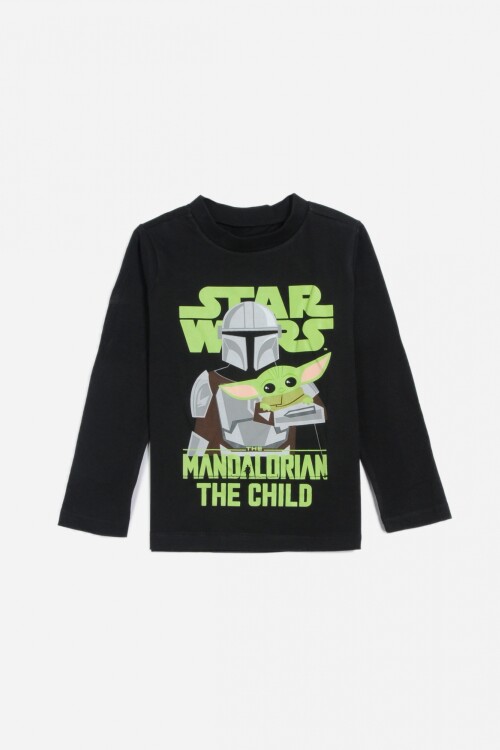 Remera Starwars niño NEGRO