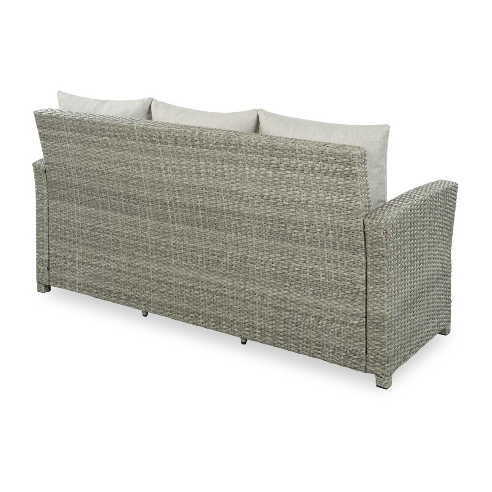 SET DE COMEDOR RATTAN-SINTETICO NATURAL-BEIGE MALIBU