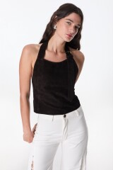 Top Leather Wind Chocolate