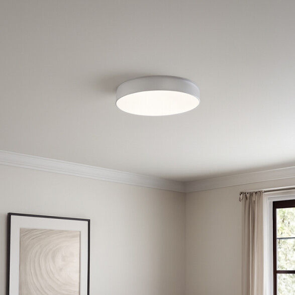 Plafón LED 12W cálido 240V Ø90mm blanco NV2162