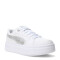 Championes de Mujer Puma Rebound Low Metalic Plataforma Blanco - Plata