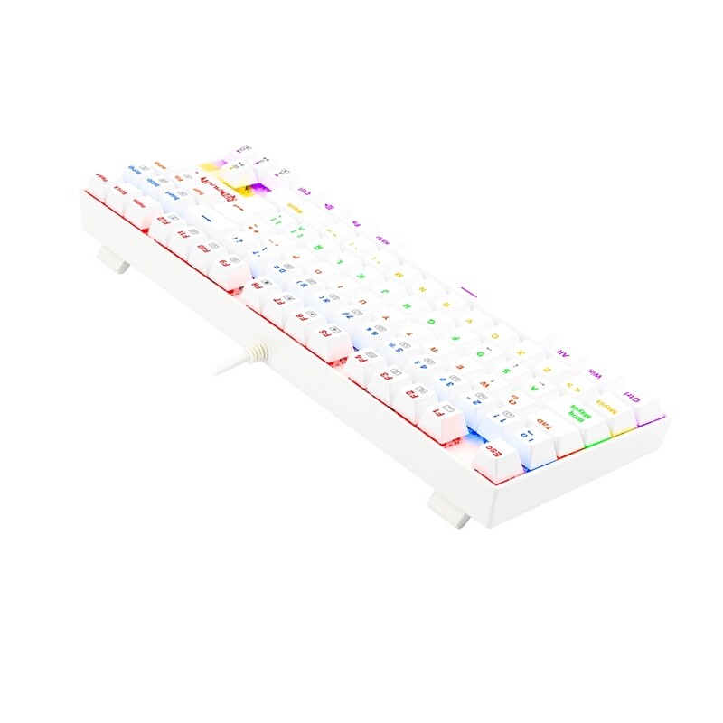 Teclado Gamer Redragon Kumara Rainbow White Switch Red Teclado Gamer Redragon Kumara Rainbow White Switch Red