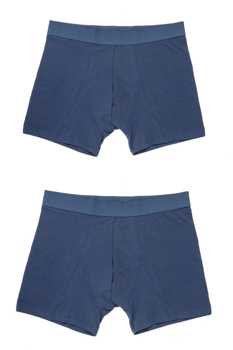 Pack x2 Boxer Liso - AZ/AZ 