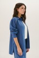 SOBRECAMISA LINO LAIA AZUL