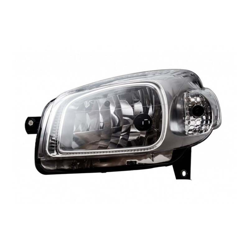 SEMIOPTICA IZQUIERDA (FONDO CROMADO)(H4) Semioptica Izquierda (fondo Cromado)(h4)