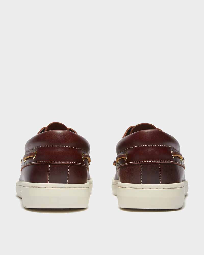 Zapatos Naúticos Portofino Pier Hombre Burgundy Full Grain