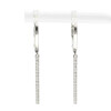 Caravanas Tally de oro blanco 18k. con brillantes Caravanas Tally de oro blanco 18k. con brillantes