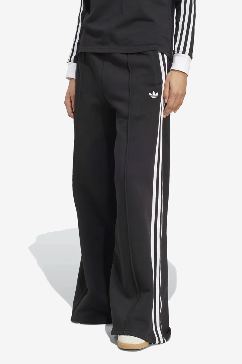 PANTALON ANCHO DE 3 RAYAS Negro