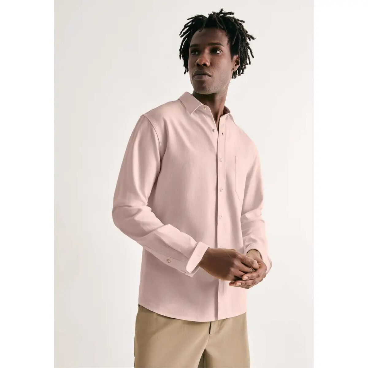 CAMISA MASC - ROSA CLARO 