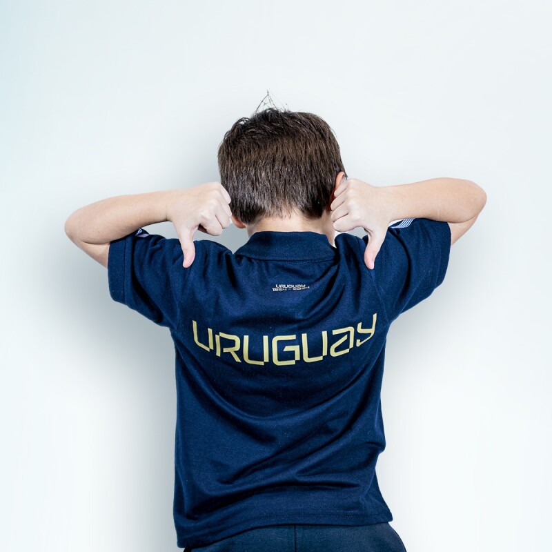 Camiseta Polo - Infantil Azul Marino