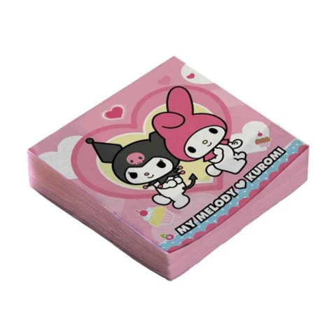 Cotillón Servilletas Impresas x 20 Kuromi U