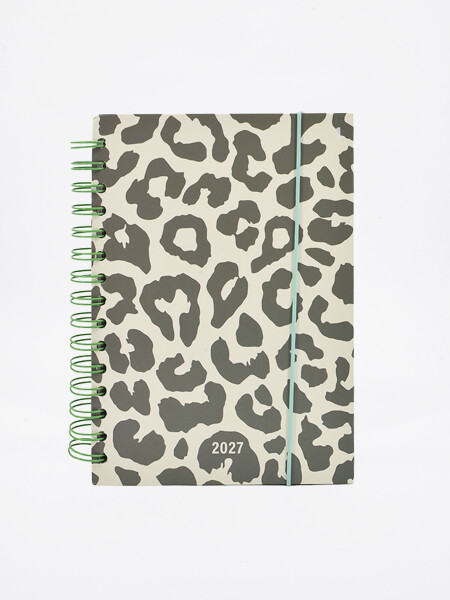 ANGENDA ANIMAL PRINT 2027 GRIS