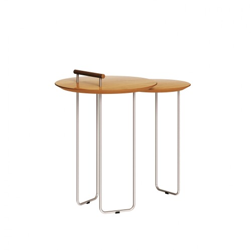 Mesa de arrime - Doble side - Linea Manhattan Marron/Marron
