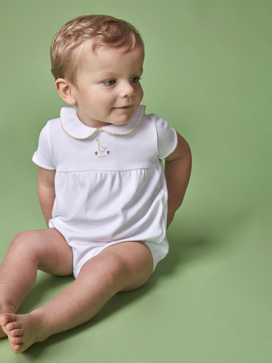 Pijama Con Estampado De Pato Blanco