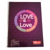 CUADERNOLA PAPIROS FLEX 70 HOJAS RAYADO TAPA LOVE IS LOVE