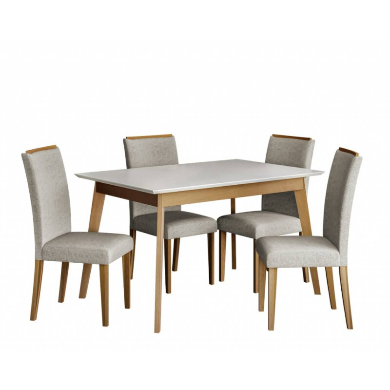 Mesa Topacio 1.36 x 0.90 Imbuia con Tapa Blanca Madera Eucalipto Mesa Topacio 1.36 x 0.90 Imbuia con Tapa Blanca Madera Eucalipto