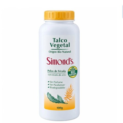 Talco y fécula vegetal Simond´s 100g Talco y fécula vegetal Simond´s 100g