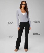 Leggings Flare PureLuxe High-Waisted TLC Kick Mujer Black