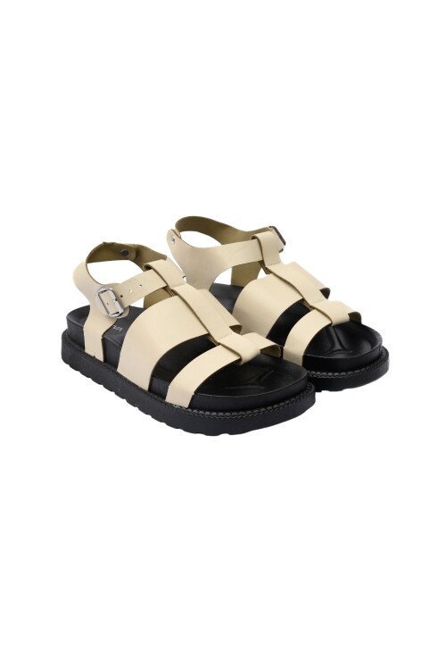 Sandalias con tiras Crudo
