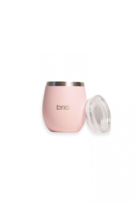 Mate Con Tapa De Acero Inox brio Redondo Rosa