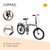 Bicicleta Plegable Rodado 20 Shimano Parrilla Olive