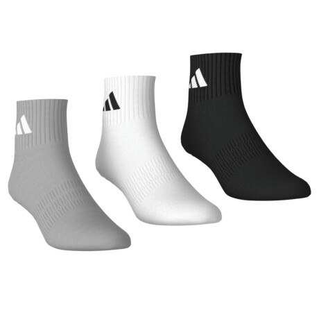 Medias adidas Con Amortiguación White Black Grey