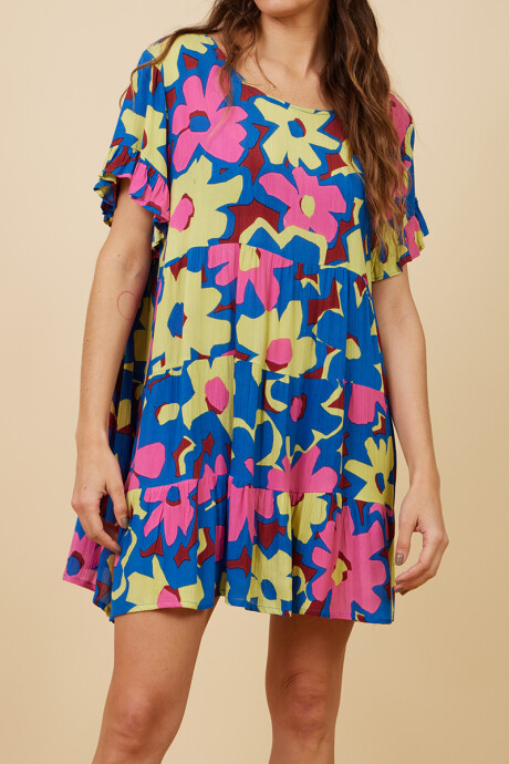 VESTIDO CORTO REBA RUSTY Rosado