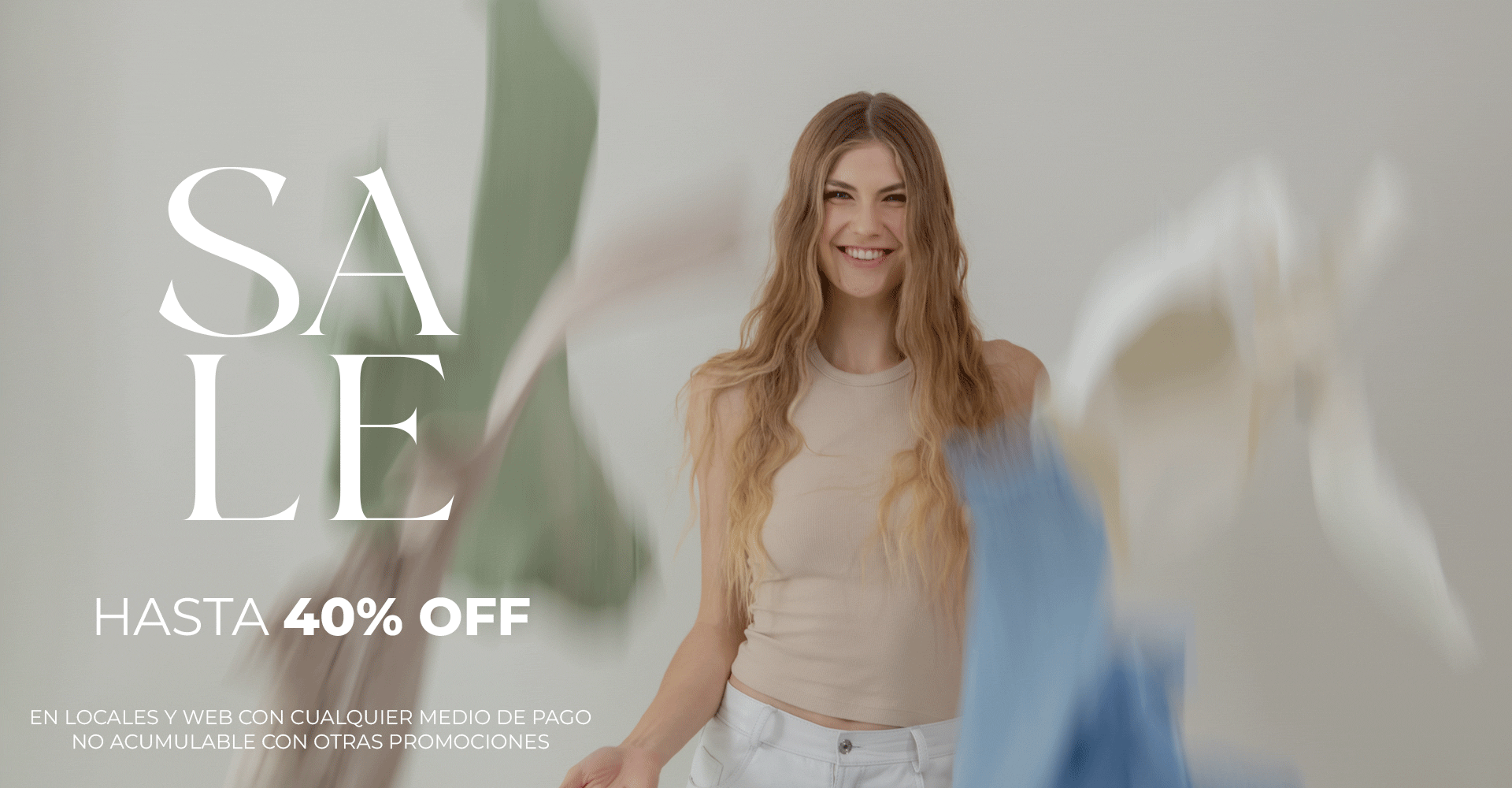 SALE HASTA 40% CON TODOS LOS MEDIOS DE PAGO !